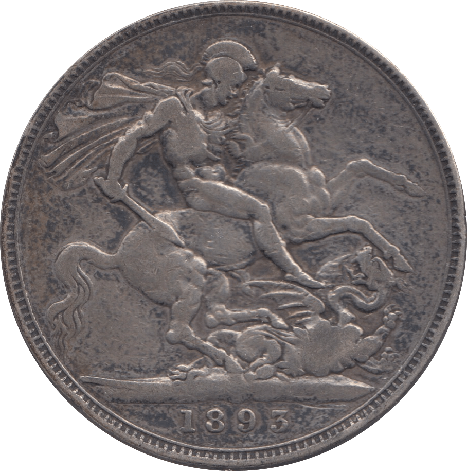 1893 CROWN ( FINE ) LXII - CROWN - Cambridgeshire Coins