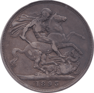 1893 CROWN ( GF ) A - Crown - Cambridgeshire Coins