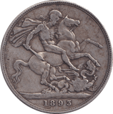 1893 CROWN ( GF ) LV - Crown - Cambridgeshire Coins