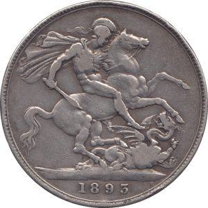 1893 CROWN ( GF ) LVI 5 - Crown - Cambridgeshire Coins
