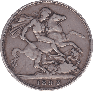 1893 CROWN ( GF ) LVI B - Crown - Cambridgeshire Coins