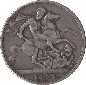 1893 CROWN ( GF ) LVI - Crown - Cambridgeshire Coins
