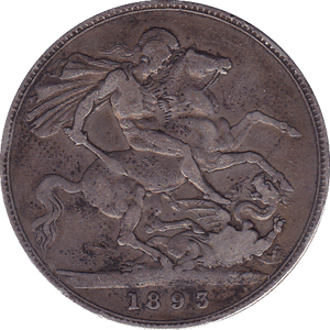 1893 CROWN ( GF ) LVI - Crown - Cambridgeshire Coins