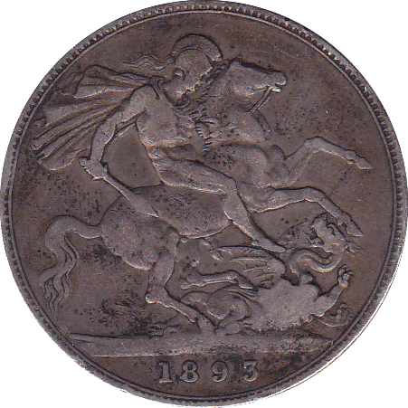 1893 CROWN ( GF ) LVI - Crown - Cambridgeshire Coins