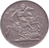 1893 CROWN ( GVF ) B LVI - Crown - Cambridgeshire Coins