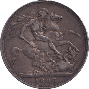 1893 CROWN ( GVF ) - CROWN - Cambridgeshire Coins