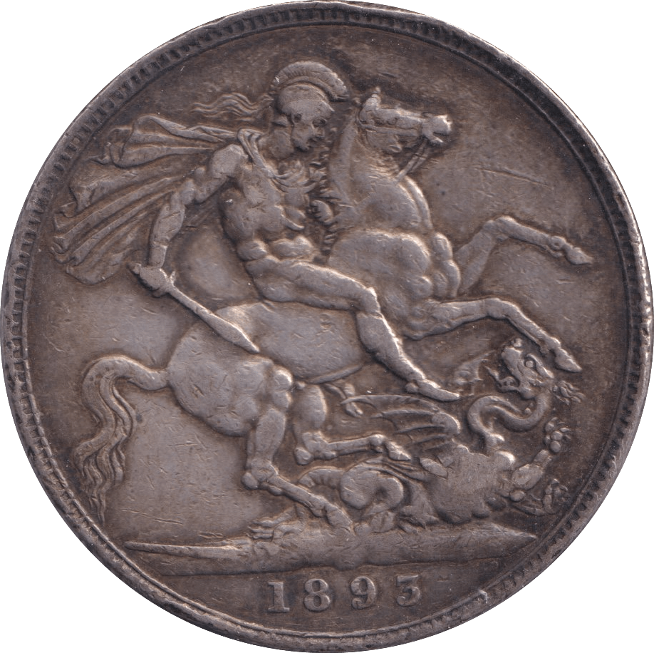 1893 CROWN ( VF ) - Crown - Cambridgeshire Coins