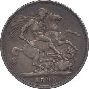 1893 CROWN ( VF ) LVI 2 - Crown - Cambridgeshire Coins