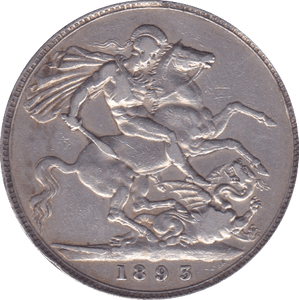 1893 CROWN ( VF ) LVI - Crown - Cambridgeshire Coins