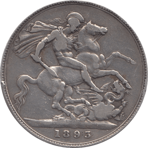 1893 CROWN ( VF ) LXI 2 - Crown - Cambridgeshire Coins