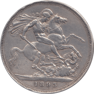 1893 CROWN ( VF ) LXI 5 - Crown - Cambridgeshire Coins