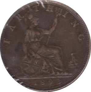 1893 FARTHING ( AEF ) - Farthing - Cambridgeshire Coins
