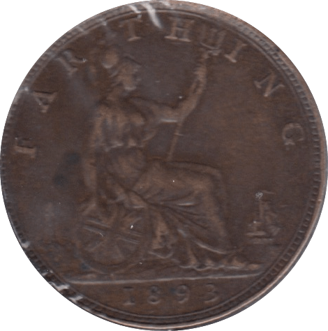 1893 FARTHING ( AEF ) - Farthing - Cambridgeshire Coins