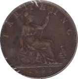 1893 FARTHING ( AEF ) - Farthing - Cambridgeshire Coins