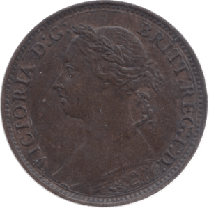 1893 FARTHING ( AUNC ) 18 - Farthing - Cambridgeshire Coins
