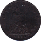 1893 FARTHING ( EF ) B - Farthing - Cambridgeshire Coins