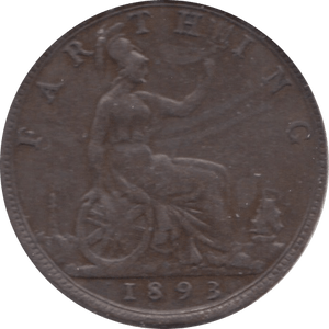 1893 FARTHING ( FAIR ) - Farthing - Cambridgeshire Coins