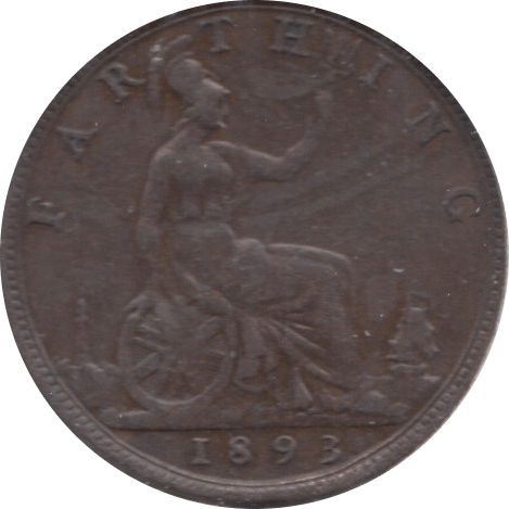 1893 FARTHING ( FAIR ) - Farthing - Cambridgeshire Coins