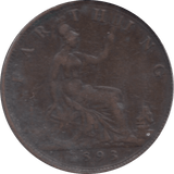 1893 FARTHING ( FAIR ) - Farthing - Cambridgeshire Coins