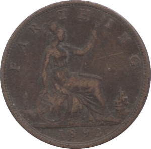 1893 FARTHING ( GF ) - Farthing - Cambridgeshire Coins