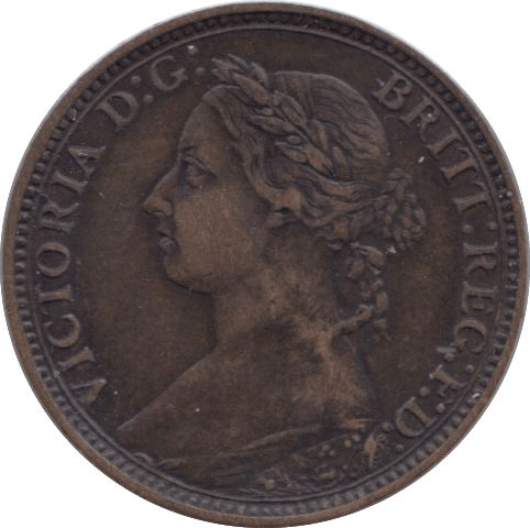 1893 FARTHING ( GVF ) 1 - Farthing - Cambridgeshire Coins