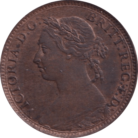 1893 FARTHING ( UNC ) - Farthing - Cambridgeshire Coins