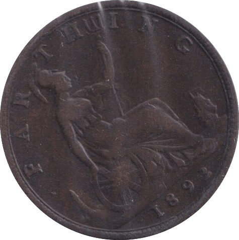 1893 FARTHING ( VF ) - Farthing - Cambridgeshire Coins