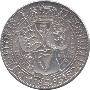 1893 FLORIN ( AUNC ) - Florin - Cambridgeshire Coins