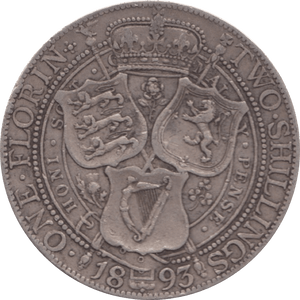 1893 FLORIN ( GF ) 1 - Florin - Cambridgeshire Coins