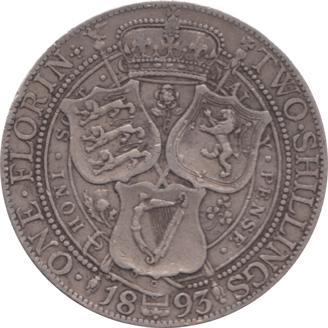 1893 FLORIN ( GF ) 1 - Florin - Cambridgeshire Coins