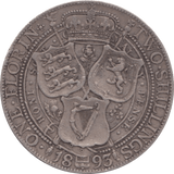 1893 FLORIN ( GF ) 1 - Florin - Cambridgeshire Coins