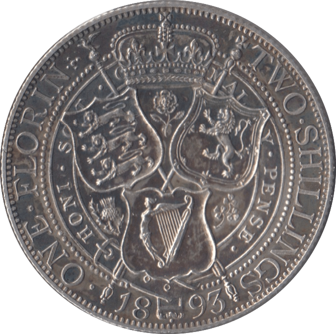 1893 FLORIN ( PROOF ) - FLORIN - Cambridgeshire Coins