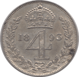 1893 FOURPENCE ( EF ) - Fourpence - Cambridgeshire Coins