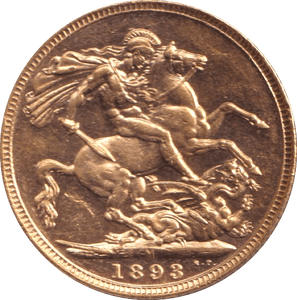 1893 GOLD SOVEREIGN ( AUNC ) - Sovereign - Cambridgeshire Coins