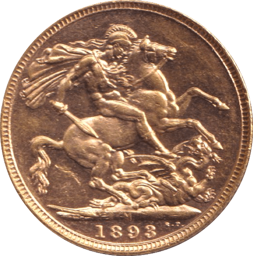 1893 GOLD SOVEREIGN ( AUNC ) - Sovereign - Cambridgeshire Coins