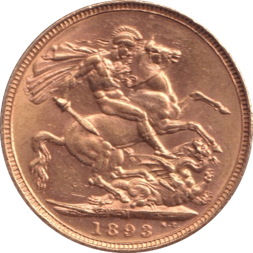 1893 GOLD SOVEREIGN ( AUNC ) - Sovereign - Cambridgeshire Coins