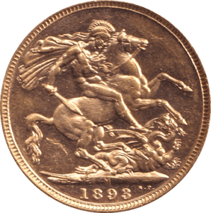 1893 GOLD SOVEREIGN ( AUNC ) - Sovereign - Cambridgeshire Coins