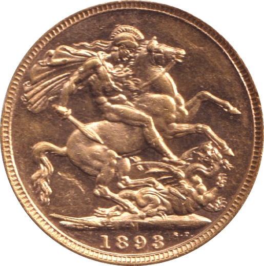 1893 GOLD SOVEREIGN ( AUNC ) - Sovereign - Cambridgeshire Coins
