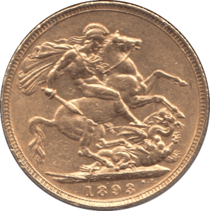 1893 GOLD SOVEREIGN ( EF ) 2 - Sovereign - Cambridgeshire Coins