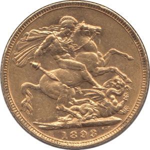 1893 GOLD SOVEREIGN ( EF ) MELBOURNE MINT - Sovereign - Cambridgeshire Coins