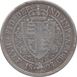 1893 HALFCROWN ( FINE ) 4 - HALFCROWN - Cambridgeshire Coins