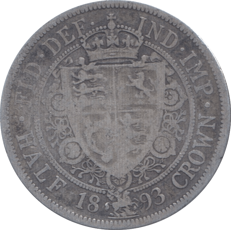 1893 HALFCROWN ( NF ) 1 - Halfcrown - Cambridgeshire Coins