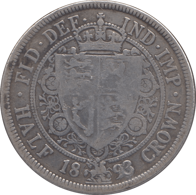 1893 HALFCROWN ( NF ) - Halfcrown - Cambridgeshire Coins