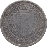 1893 HALFCROWN ( NF ) - Halfcrown - Cambridgeshire Coins
