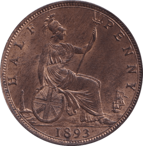 1893 HALFPENNY ( BU ) - Halfpenny - Cambridgeshire Coins