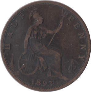 1893 HALFPENNY ( FINE ) - Halfpenny - Cambridgeshire Coins