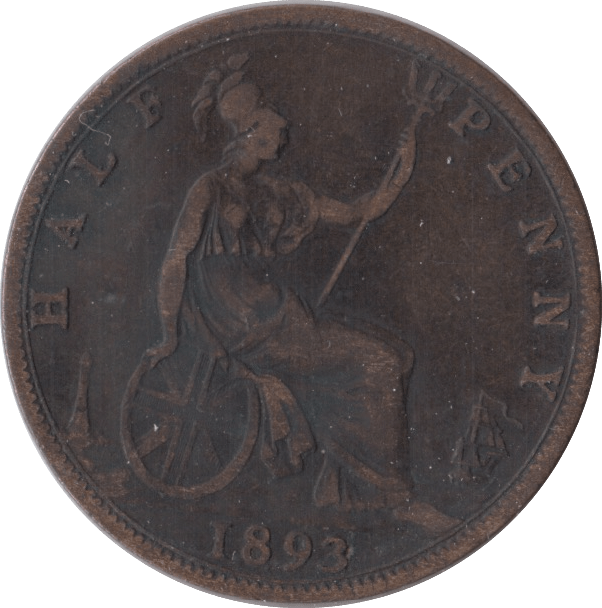 1893 HALFPENNY ( FINE ) - Halfpenny - Cambridgeshire Coins