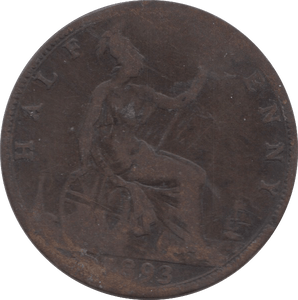 1893 HALFPENNY ( NF ) 23 - Halfpenny - Cambridgeshire Coins