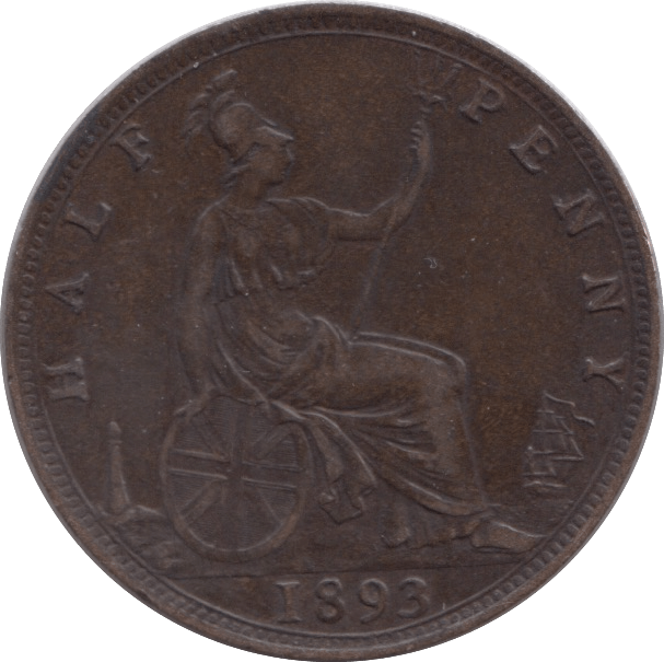 1893 HALFPENNY ( VF ) - Halfpenny - Cambridgeshire Coins