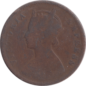 1893 INDIA 1/4 ANNA - WORLD COINS - Cambridgeshire Coins